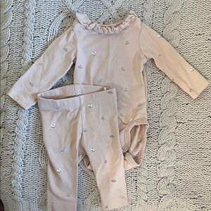 H&M Pink Floral Baby Outfit